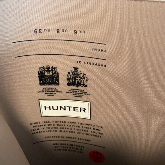 *NWOT* Hunter Original Slim Zip Textured Wellies - Picture 6 of 9